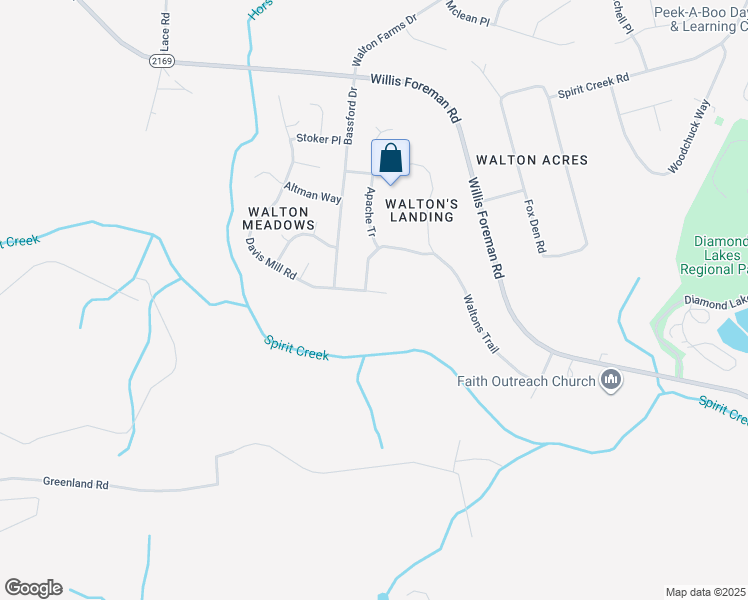 map of restaurants, bars, coffee shops, grocery stores, and more near 2799 Davis Mill Road in Hephzibah