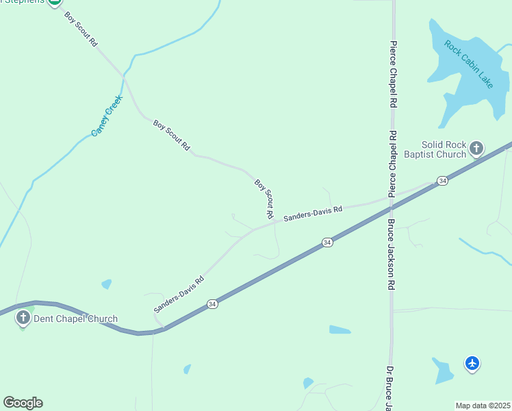 map of restaurants, bars, coffee shops, grocery stores, and more near 94 Boy Scout Road in Newnan