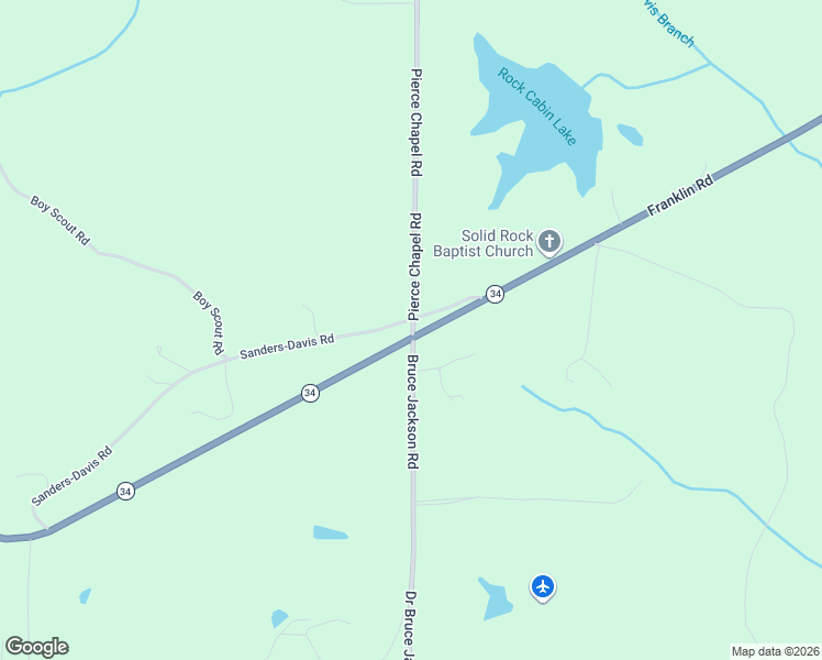 map of restaurants, bars, coffee shops, grocery stores, and more near 12 Doctor Bruce Jackson Road in Newnan