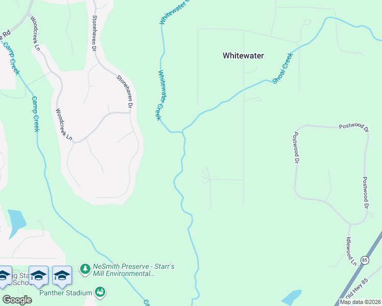 map of restaurants, bars, coffee shops, grocery stores, and more near 125 Seneca Place in Fayetteville