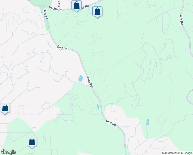 map of restaurants, bars, coffee shops, grocery stores, and more near 2879 Nuestra Lane in Fallbrook