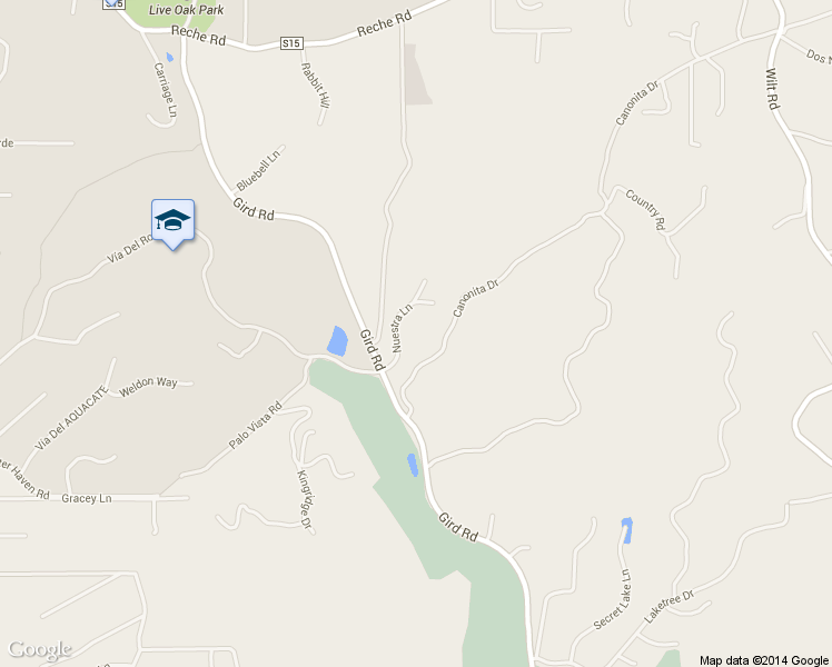 map of restaurants, bars, coffee shops, grocery stores, and more near 2879 Nuestra Lane in Fallbrook