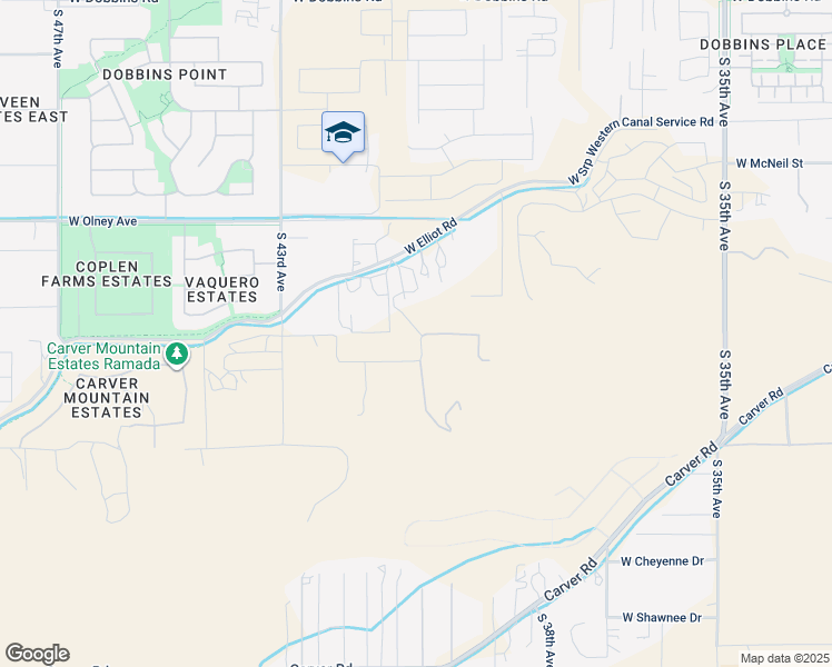 map of restaurants, bars, coffee shops, grocery stores, and more near 4000 West Sunrise Drive in Maricopa County