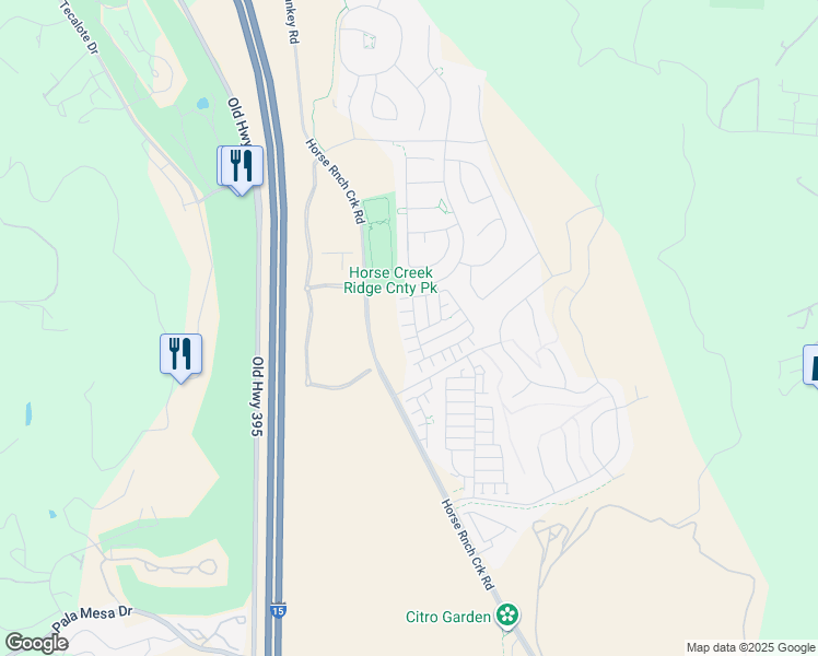 map of restaurants, bars, coffee shops, grocery stores, and more near 35406 Brown Galloway Ln in Fallbrook