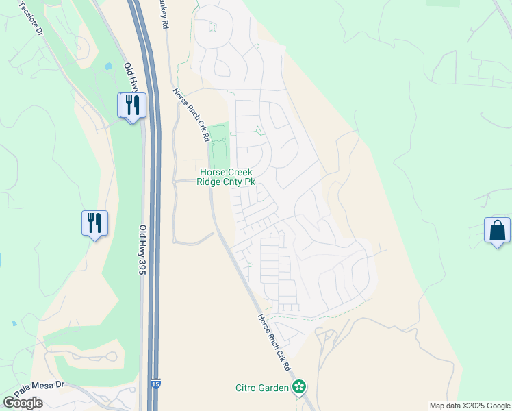 map of restaurants, bars, coffee shops, grocery stores, and more near 35334 Brown Galloway Ln in Fallbrook