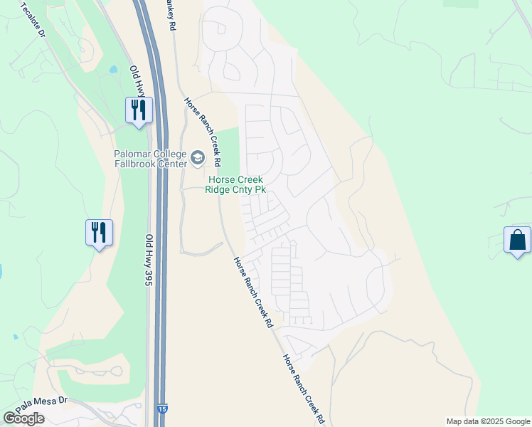 map of restaurants, bars, coffee shops, grocery stores, and more near 35461 Brown Galloway Ln in Fallbrook