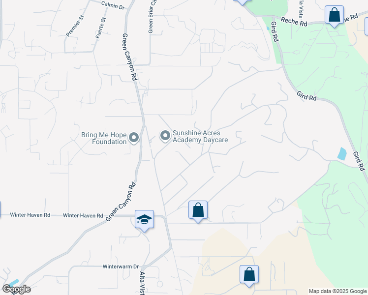 map of restaurants, bars, coffee shops, grocery stores, and more near 2328 Vía Del Robles in Fallbrook