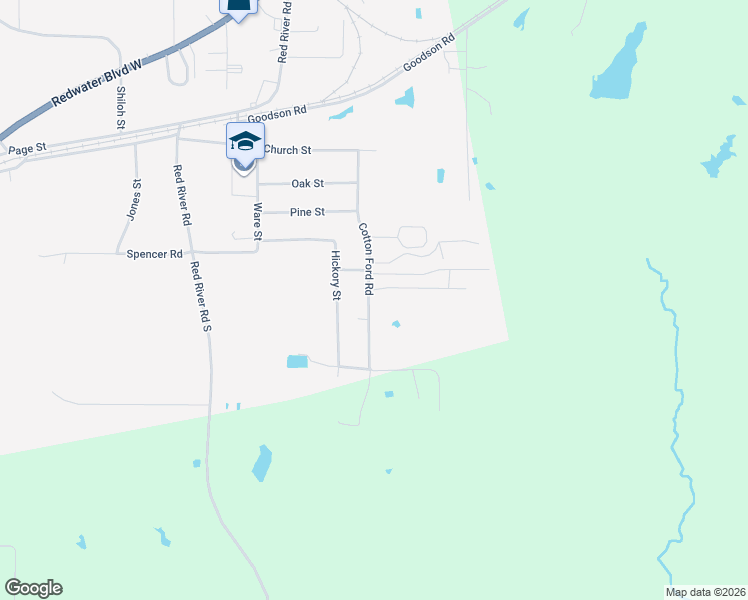 map of restaurants, bars, coffee shops, grocery stores, and more near 309 Cotton Ford Road in Maud