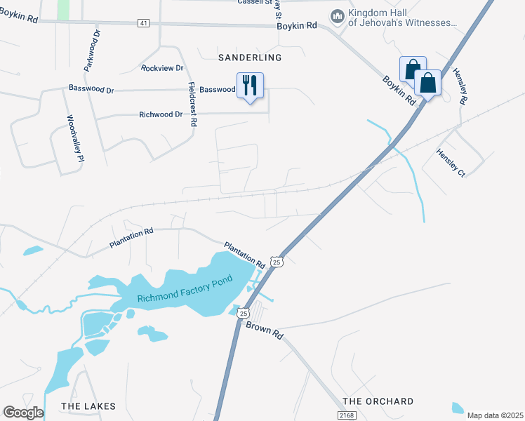 map of restaurants, bars, coffee shops, grocery stores, and more near 2234 Nellie Drive in Augusta