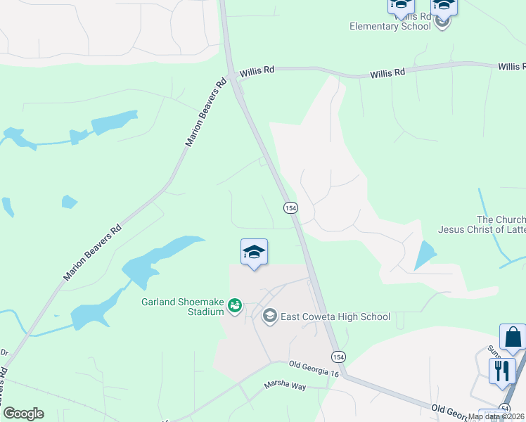 map of restaurants, bars, coffee shops, grocery stores, and more near 32 Sandstone Lane in Sharpsburg