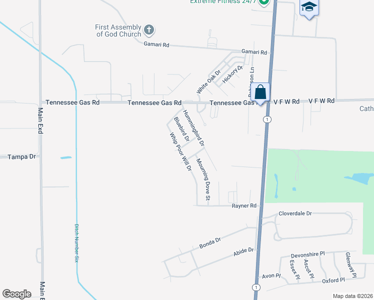 map of restaurants, bars, coffee shops, grocery stores, and more near 451 Mallard Drive in Greenville