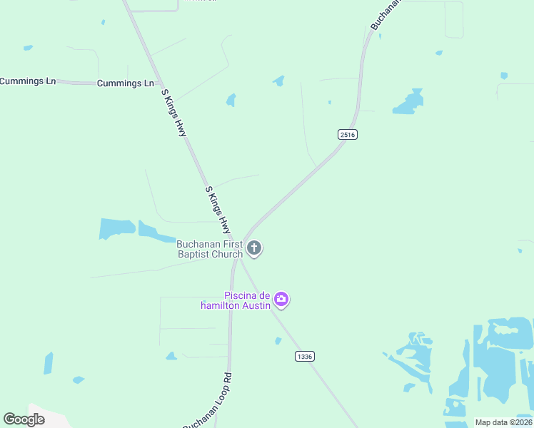 map of restaurants, bars, coffee shops, grocery stores, and more near 3506 Buchanan Loop Road in Texarkana