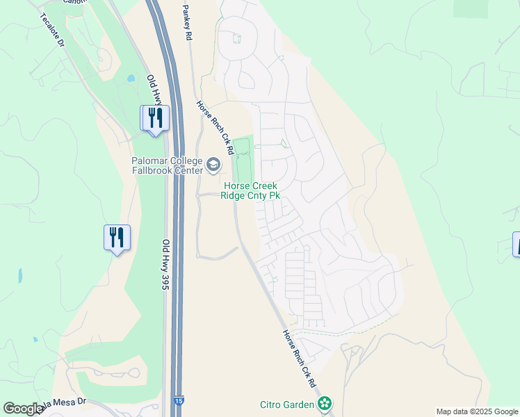 map of restaurants, bars, coffee shops, grocery stores, and more near 35458 Brown Galloway Ln in Fallbrook