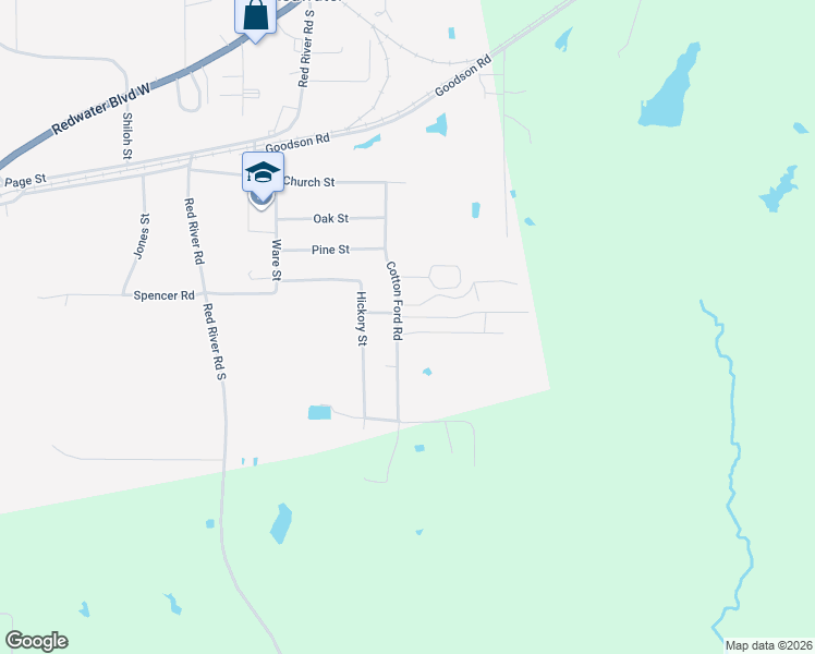 map of restaurants, bars, coffee shops, grocery stores, and more near 309 Cotton Ford Road in Maud