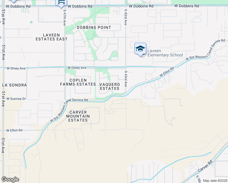 map of restaurants, bars, coffee shops, grocery stores, and more near 4315 West Coplen Farms Road in Phoenix