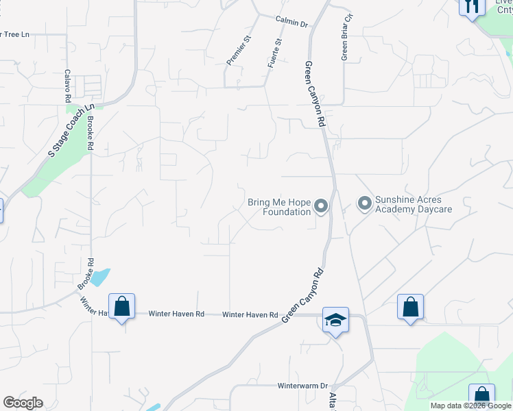 map of restaurants, bars, coffee shops, grocery stores, and more near 1902 Quiet Ranch Road in Fallbrook
