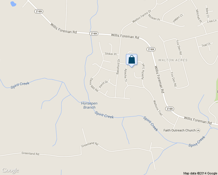 map of restaurants, bars, coffee shops, grocery stores, and more near 2608 Davis Mill Court in Hephzibah