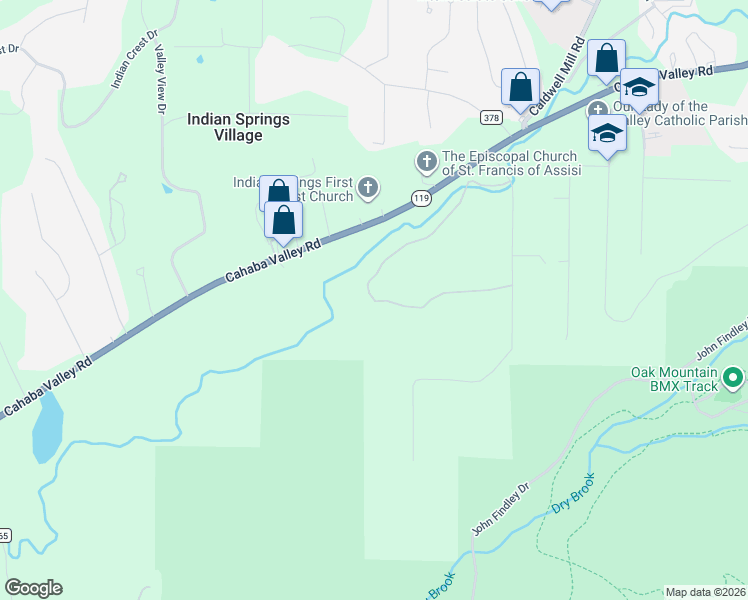 map of restaurants, bars, coffee shops, grocery stores, and more near 500 Resting S Rd in Pelham