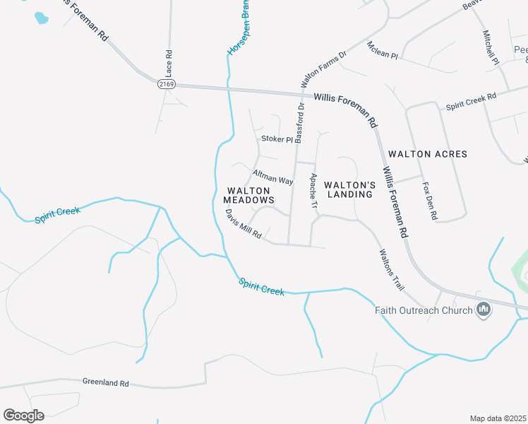 map of restaurants, bars, coffee shops, grocery stores, and more near 2312 Perot Drive in Hephzibah