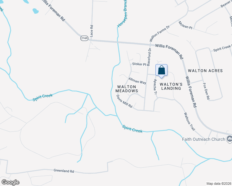 map of restaurants, bars, coffee shops, grocery stores, and more near 2751 Davis Mill Road in Hephzibah