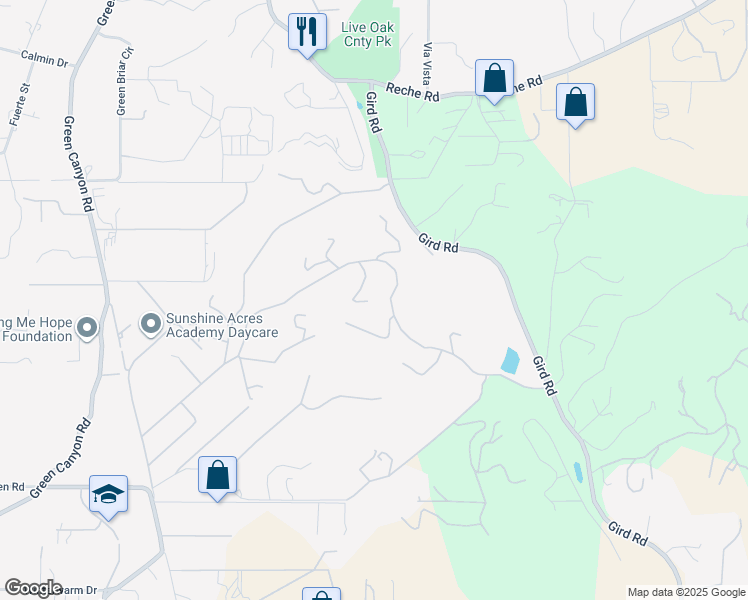 map of restaurants, bars, coffee shops, grocery stores, and more near 2706 Vía Del Robles in Fallbrook