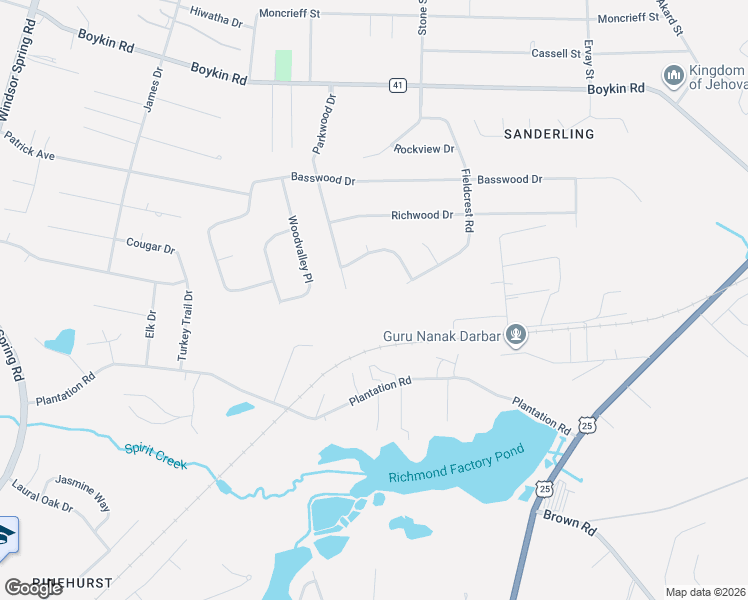 map of restaurants, bars, coffee shops, grocery stores, and more near 4332 Parkwood Drive in Augusta