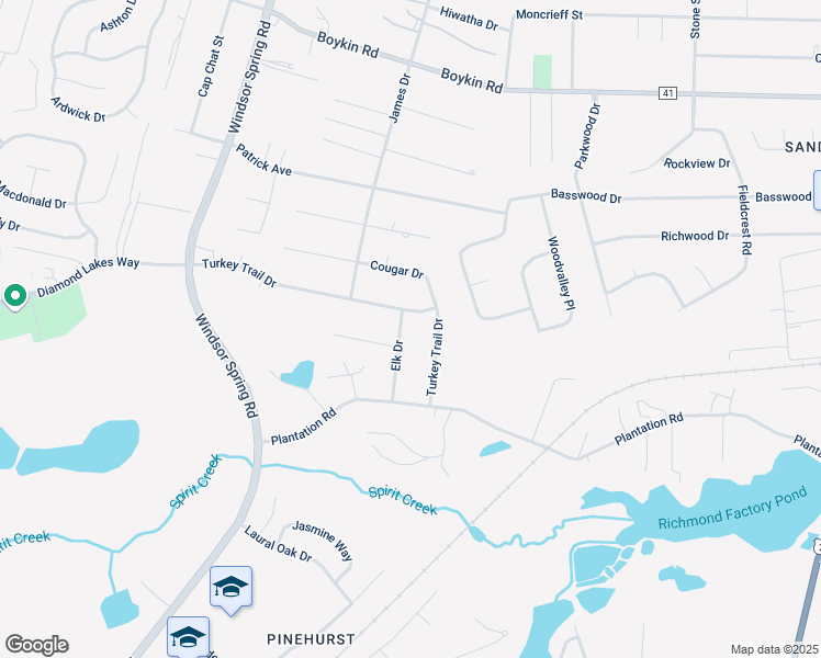 map of restaurants, bars, coffee shops, grocery stores, and more near 3904 Elk Drive in Hephzibah