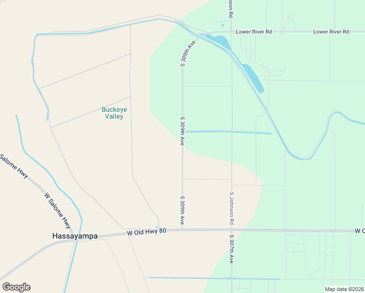 map of restaurants, bars, coffee shops, grocery stores, and more near South 309th Avenue in Buckeye