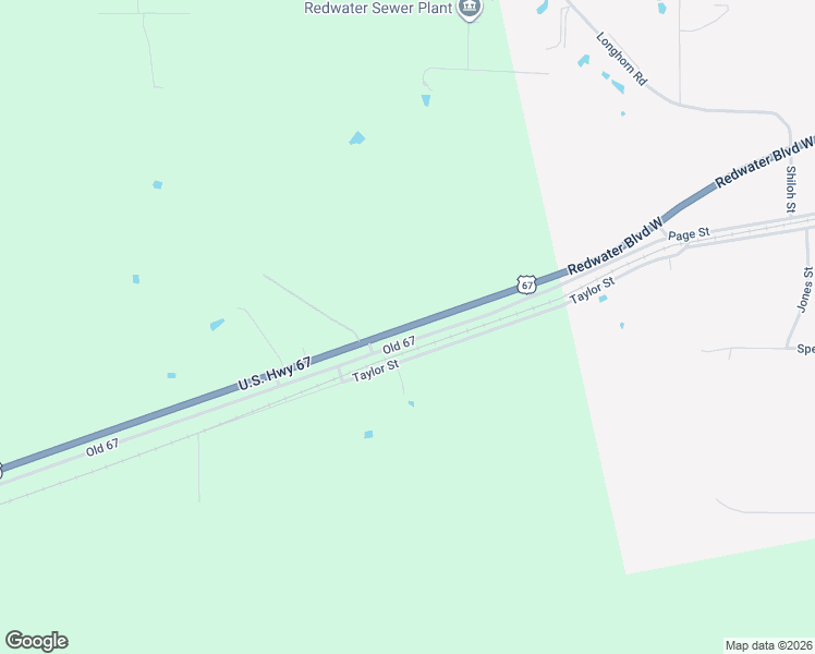 map of restaurants, bars, coffee shops, grocery stores, and more near 565 U.S. 67 in Maud
