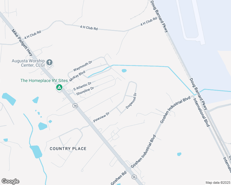 map of restaurants, bars, coffee shops, grocery stores, and more near 1503 Santa Rosa Drive in Augusta