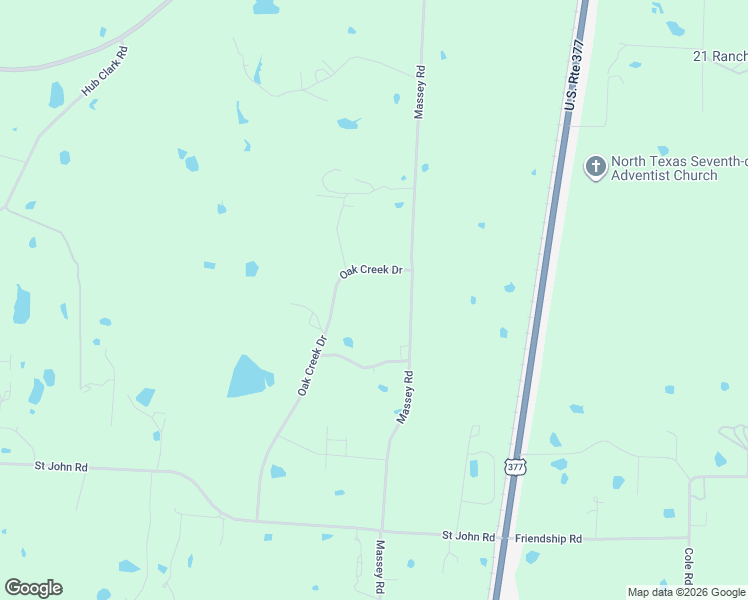 map of restaurants, bars, coffee shops, grocery stores, and more near 9979 Oak Creek Drive in Pilot Point