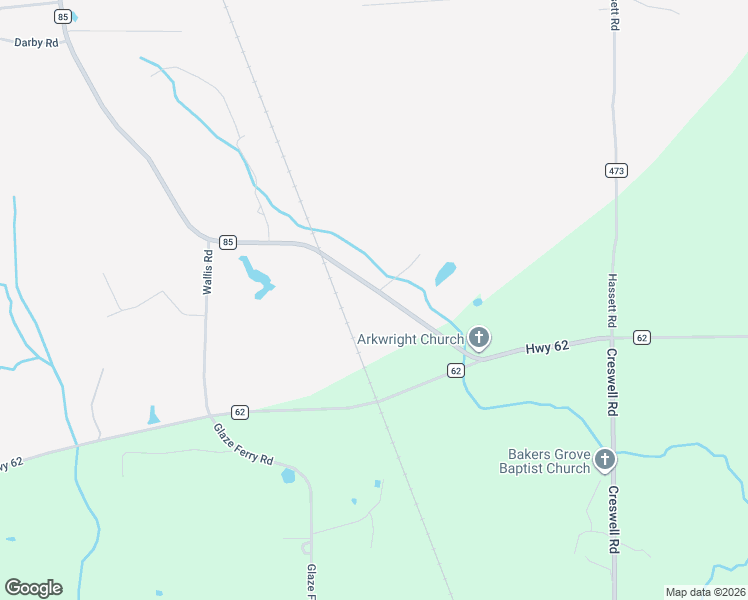 map of restaurants, bars, coffee shops, grocery stores, and more near 4405 County Road 85 in Vincent