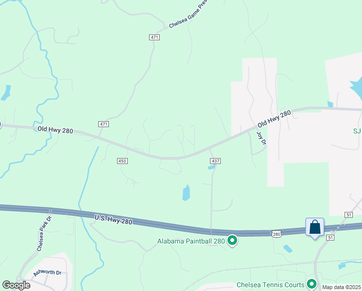 map of restaurants, bars, coffee shops, grocery stores, and more near 6508 Old Highway 280 in Sterrett