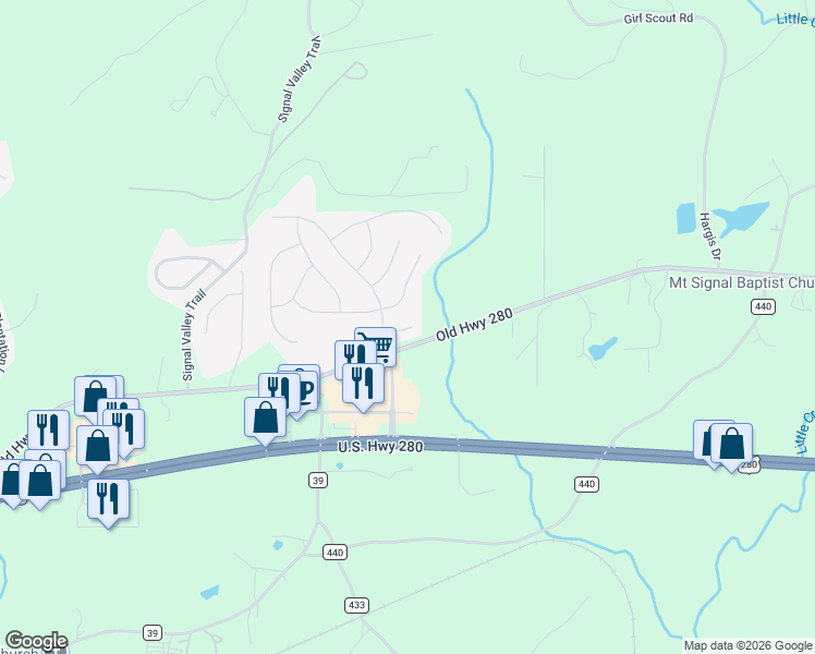 map of restaurants, bars, coffee shops, grocery stores, and more near 613 Polo Circle in Chelsea