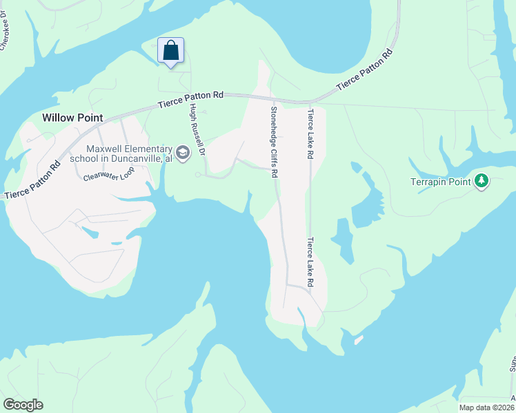 map of restaurants, bars, coffee shops, grocery stores, and more near 15328 Stonehedge Cliffs Road in Northport