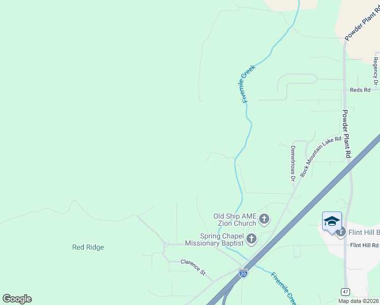 map of restaurants, bars, coffee shops, grocery stores, and more near 5585 Freeman Avenue in Bessemer