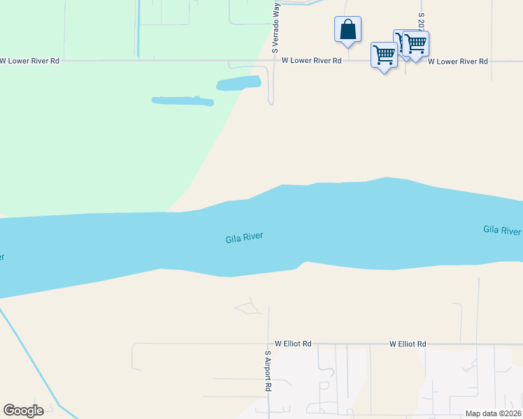 map of restaurants, bars, coffee shops, grocery stores, and more near 10192 South Airport Road in Buckeye