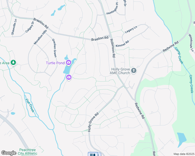 map of restaurants, bars, coffee shops, grocery stores, and more near 304 Arcade Court in Peachtree City