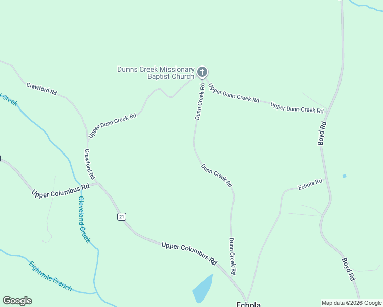 map of restaurants, bars, coffee shops, grocery stores, and more near 15294 Dunn Creek Road in Gordo