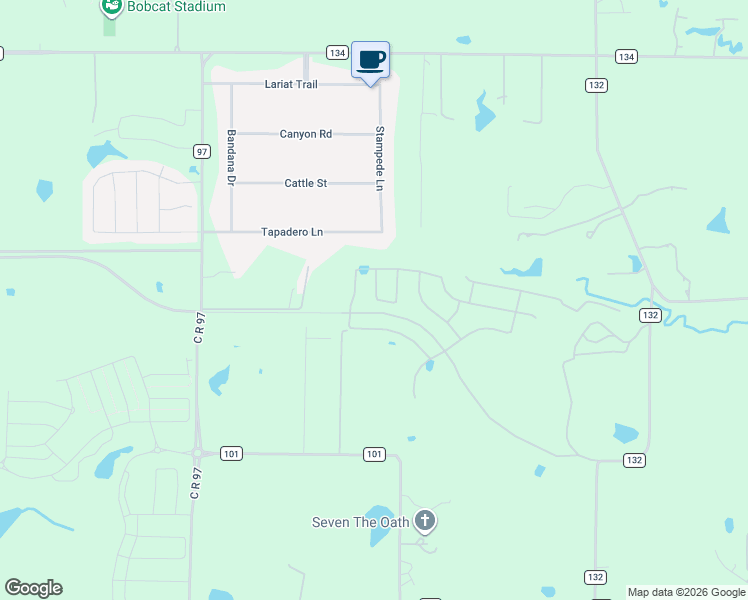 map of restaurants, bars, coffee shops, grocery stores, and more near 9298 Myrtle Dr in Celina