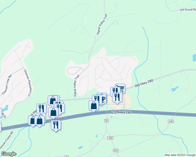 map of restaurants, bars, coffee shops, grocery stores, and more near 580 Polo Way in Chelsea