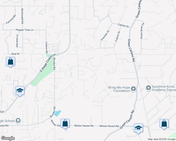 map of restaurants, bars, coffee shops, grocery stores, and more near 1625 Camino De Nog in Fallbrook
