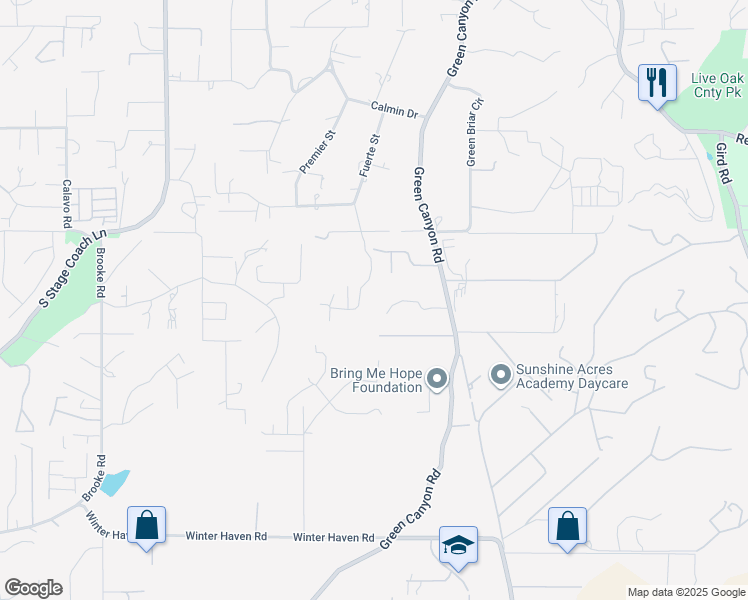 map of restaurants, bars, coffee shops, grocery stores, and more near 1916 Grey Rabbit Hollow Lane in Fallbrook