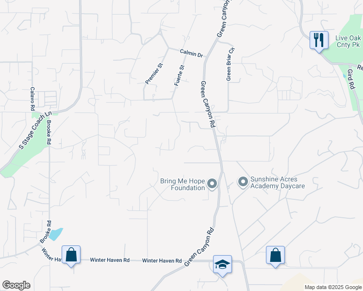 map of restaurants, bars, coffee shops, grocery stores, and more near 1916 Grey Rabbit Hollow Lane in Fallbrook