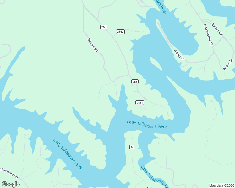 map of restaurants, bars, coffee shops, grocery stores, and more near 1912 County Road 256 in Wedowee