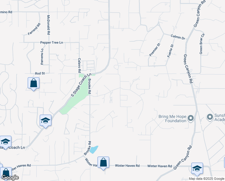 map of restaurants, bars, coffee shops, grocery stores, and more near Camino De Nog in Fallbrook