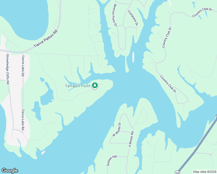map of restaurants, bars, coffee shops, grocery stores, and more near 11300 Terrapin Lane in Northport