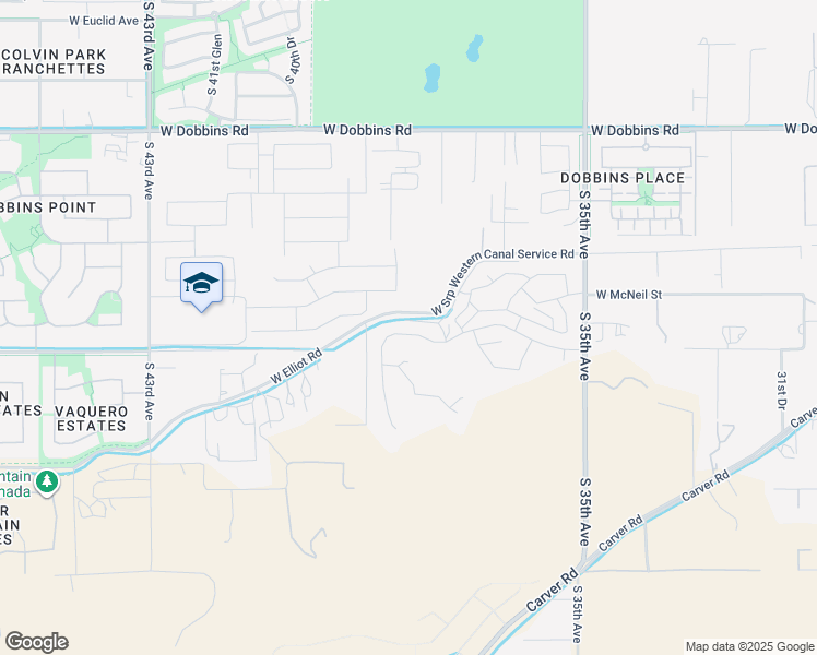map of restaurants, bars, coffee shops, grocery stores, and more near 3815 West McNeil Street in Phoenix