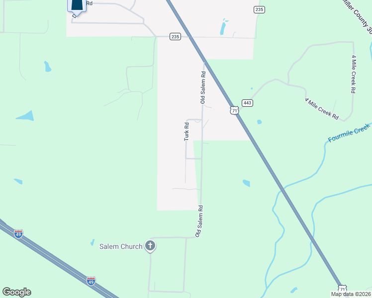 map of restaurants, bars, coffee shops, grocery stores, and more near 6748 Turk Road in Texarkana