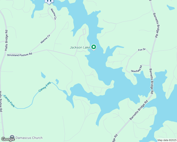 map of restaurants, bars, coffee shops, grocery stores, and more near 205 Strickland Pasture Road in Jackson